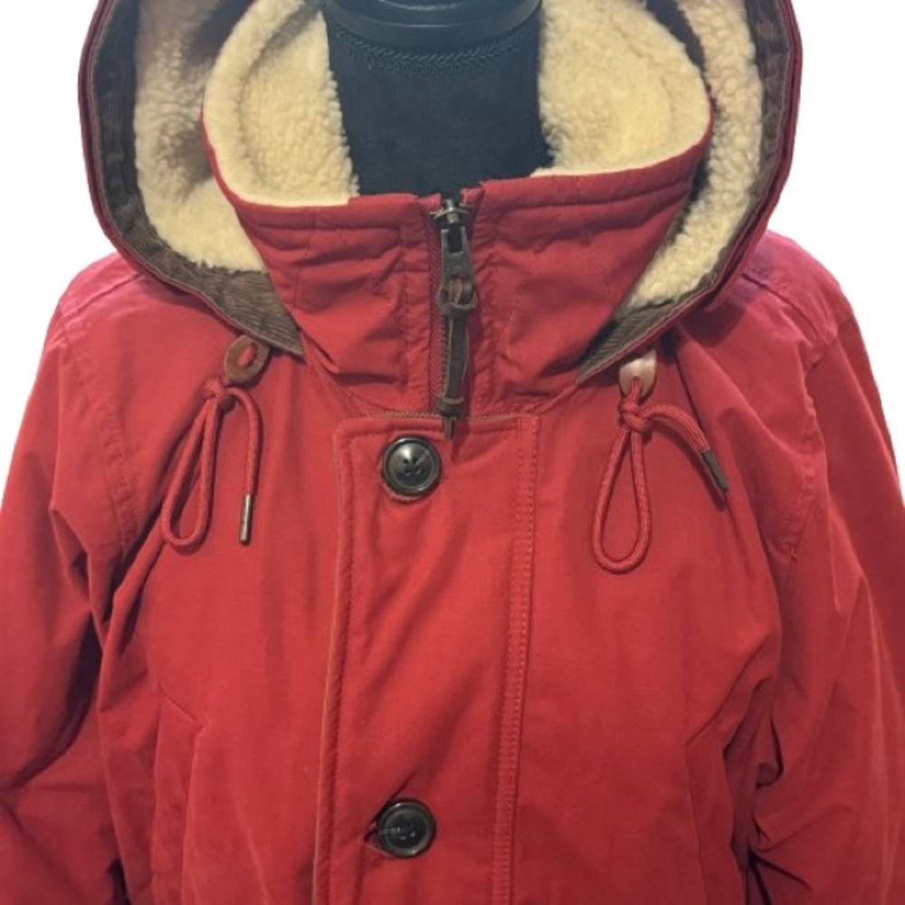 Abercrombie & Fitch Hooded Ultra Parker Down Jacket Coat
Mens Red Large - Picture 6 of 16